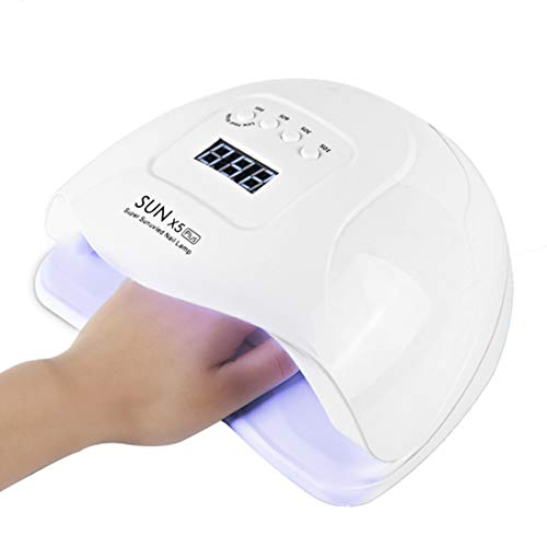 80W UV Gel Nail Lamp, Professional Auto-Sensing Nail Dryer LED UV Light Nail Machine for Gel Polish Toe Nails with 4 Timers 10/30/60/99S
