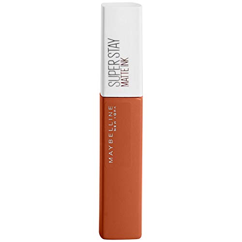 Maybelline Lipstick, Superstay Velvety Matte Ink Liquid Lipstick, Up to 16H Non Transferable, Vibrant Longlasting Finish, Non Drying, Shade: Globetrotter, 5ml