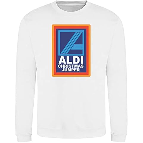 Aldi Christmas Jumper Funny Novelty Ugly Sweater Adults & Kids Sweatshirt Cover