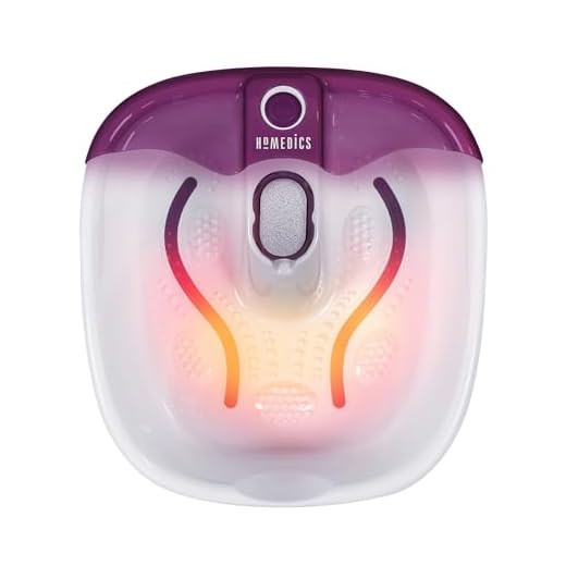 HoMedics Bubblemate Baño para Pies Hidromasajeador, Burbujas Masajeantes, Exfoliación con Piedra Pómez Integrada para Pedicura, Desestresante