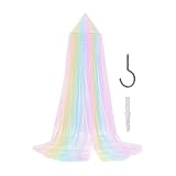 shjxi Mädchen Baldachin Über Dem Bett Prinzessin Regenbogen Niedliches