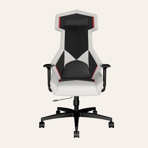 Image of Interio by Godrej Venox High Back Synthetic Leather Ergonomic Gaming Chair (White) 1-Year Warranty, 3D Armrest, Magnetic Lumbar and Headrest Adjustable