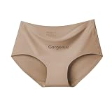 [Antonioya] 水着 インナーショーツ インナーパンツ スイムショーツ レディース シームレス ショーツ 水陸両用 水泳 スイム ランニング ヨガ 大きいサイズ 無縫製 伸縮性優れ ひびきにくい (L, ベージュ)
