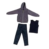 [Contenu de l'emballage] : 1 sweat à capuche pour figurine de 15 cm (6 pouces), 1 gilet pour figurine de 15 cm (6 pouces), 1 pantalon pour figurine de 15 cm (6 pouces)