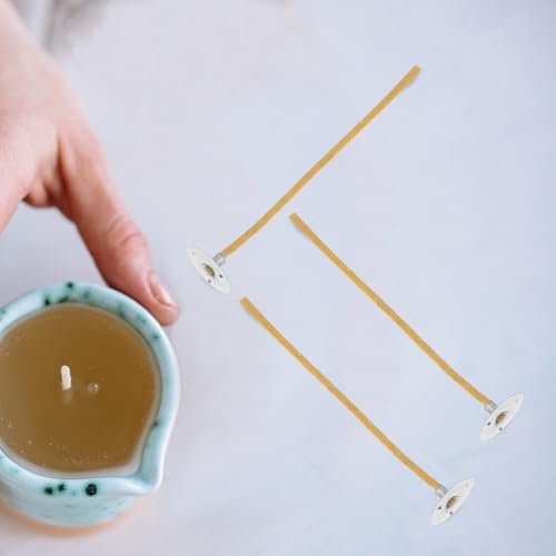 100 mechas trenzadas para velas con base fibra miniatura 7
