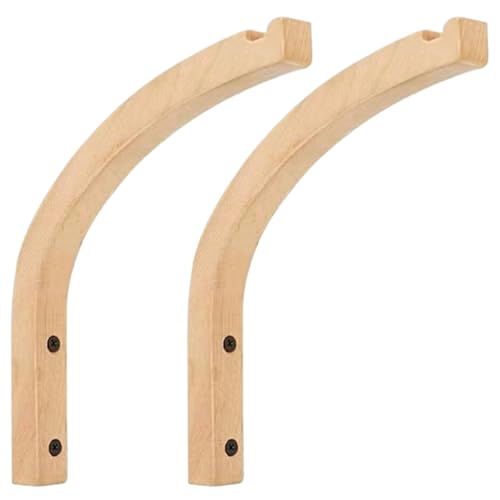 2 ganchos para plantas para pared, colgador de pared de madera de 8 pulgadas, gancho para colgar montado para maceteros, linternas, soporte de flores, gancho para colgar campanillas de viento
