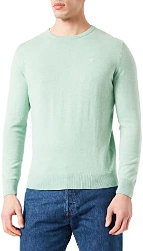 TOM TAILOR Męskie Sweter z dzianiny Basic Crewneck