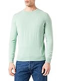 TOM TAILOR Herren Basic Crewneck Strickpullover 1027661, 26128 - Soft Jade Melange, M