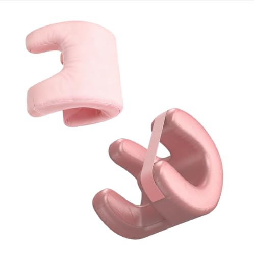 LYNHOCY Memory Foam Face Pillow for Side Sleepers (Pink)