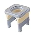 Kokiya Toilet Stool Non Slip Convenient Lightweight Simple Potty Chair Bathroom Squatting Toilet Chair for Elderly Men Adults Women, Height 36cm