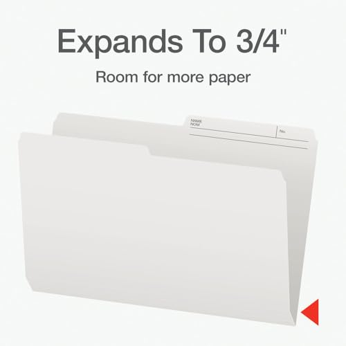 Pendaflex File Folders - Ivory/White Colour File Organizers, 1/2 Cut Tab, Legal Size, Durable Paper Stock, 100/Box, Ideal for Office, Home, and School Organization image 7