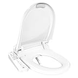 R FLORY FDB600 Siège de bidet intelligent en forme de U WC japonais Siège de toilette chauffé Veilleuse Eau chaude Sèche air chaud
