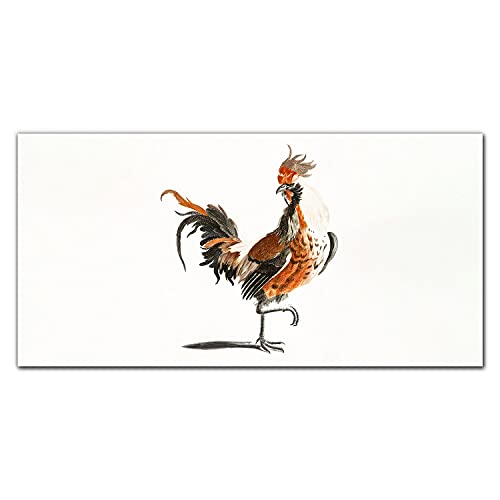 Décoration murale verre acrylique coq tableau lavable anti-graisse pour cuisine