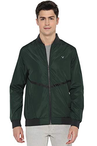 Image of Allen Solly Men's Polyester Solid Car Standard Length Coat