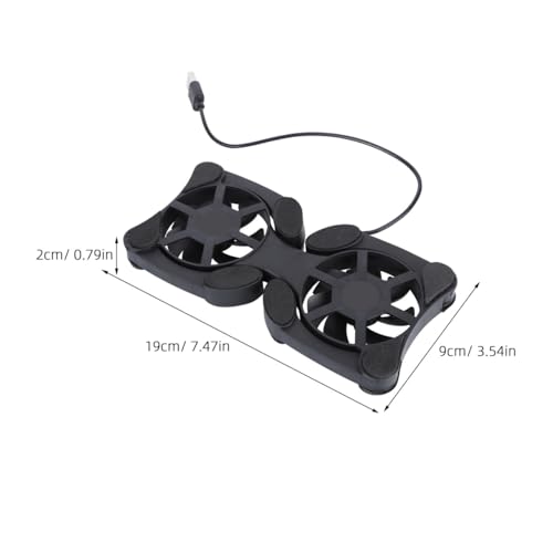 Base para portátil refrigerante plegable con ventiladores USB miniatura 2