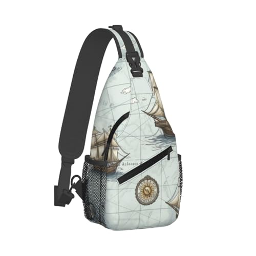 Bolso Sling para Hombre y Mujer en Negro miniatura 7