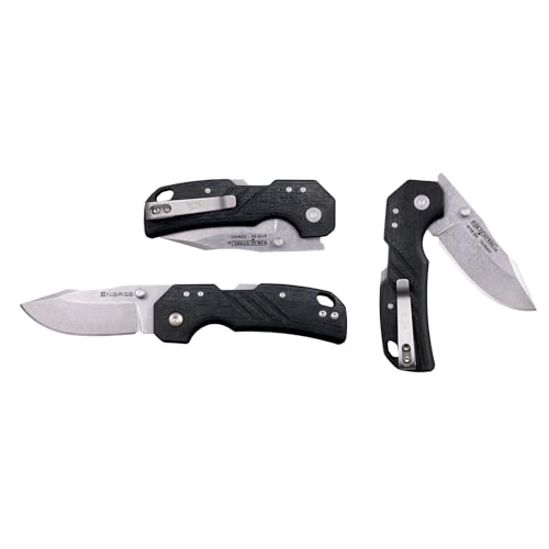 Image of Cold Steel 2.5' Engage / 2.5' Clip Point Blade / 3MM Thick / 4116SS Steel W /Stonewashed Finish /Black GFN Handle /Atlas Lock
