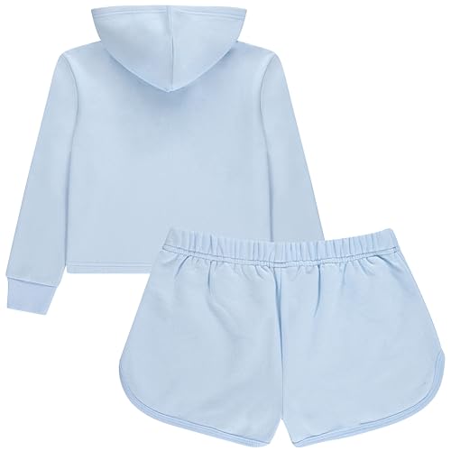 Image of Disney Girls Lilo & Stitch Clothing Set - Stitch Sweatshirt Hoodie and Shorts Set -Little and Big Girl Sizes 4-16