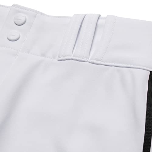 CHAMPRO Calça de torneio rápida com bordado, White,black Pipe, XX-Large