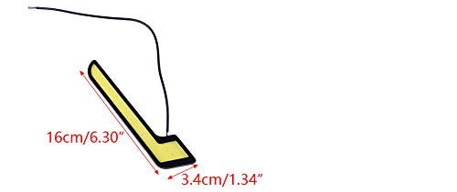 beler 1 Pair Car 12V White L Shape COB LED Daytime Running Light DRL Fog Lamp