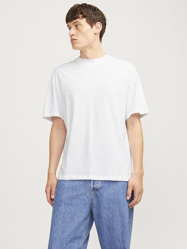 JACK & JONES Herren Jjebradley Tee Ss O-Neck 2pk Mp T-Shirt, Black/Pack:w. White, L – Ansicht 2