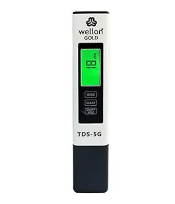 Wellon Imported 5G Total Dissolved Solids Meter, Water Quality Tester, PPM Tester For Household Drinking Water, Swimming Pools, Aquariums, Hydroponics and more(1)