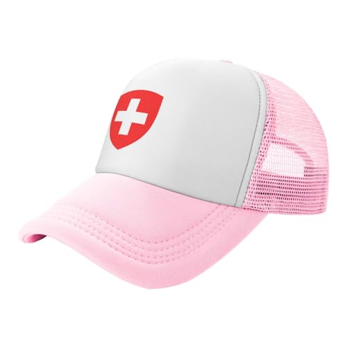 National Emblem of Switzerland Mesh Toddler Hat Sun Protection Baby Boy Baseball Cap for Outdoor Beach Kids2