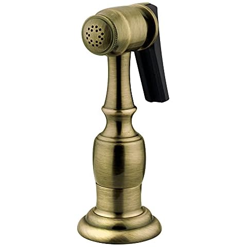 Kingston Brass Gourmetier KBSPR3 Kitchen Faucet Sprayer with Hose, Vintage Brass Cover