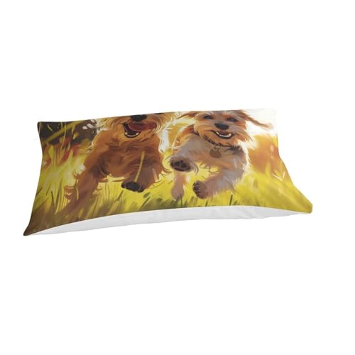 Parure de lit Yorkshire Terrier 3 pièces 135x200cm douce - 3