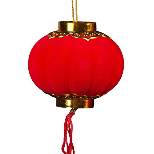 30pcs 3/4 Cm Pequeñas Linternas Rojas Linterna Colgante De Afortunado Año Nuevo Decorativo