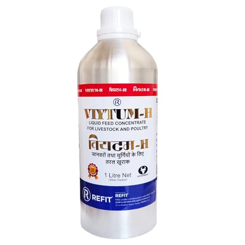 Image of REFIT Vitamin H for Cow, Cattle, Buffalo, Sheep, Goat, Poultry, Dairy Farm and Livestock Animals, 1000 ml, VIYTUM H