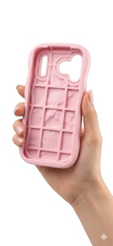 Image of MIDOS Back Cover Compatible with iPhone 17 Pro, 3D Soft Silicone 3D Cute Cartoon Full Protective Case for iPhone 17 Pro (Baby Pink)