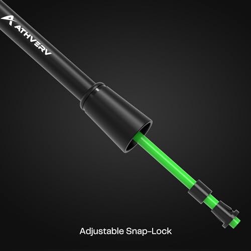 Athverv Adjustable Skipping Rope for Men, Women & Kids – Speed Jump Rope for Exercise Workout & Weight Loss (Nature)