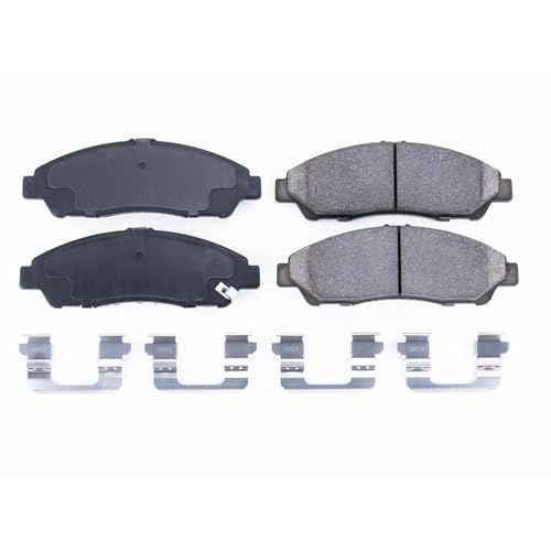 Image of PowerStop Front Brake Pads for Acura MDX 2007-13 |RLX 2014 |RLX 2016-20 |ZDX 2010-13 |Honda Pilot 2009-15 - Z17 Ceramic Brake Pads with Installation Hardware, 17-1378