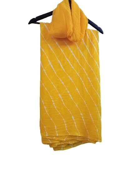 INDIA MADERajasthani Chiffon Lehariya Printed Saree for Womens, Beautiful Light weight Saree-2125