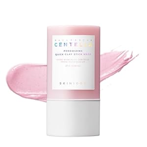 SKIN1004 Poremizing Quick Clay Stick Mask 0.95oz, 27g, Korean Face Treatment for Pore Minimizing, Pink Clay Mask with Himalayan Pink Salt & Madagascar Centella for Skin Softness, Korean Skin Care