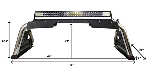 Go Rhino! 911600PS Polished Stainless Steel Sports Bar 2.0 - Complete Kit (Sports Bar and Power Actuated Retractable Light Mount) - Thumbnail 2
