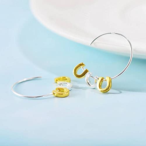Pendiente para mujer minimalista con forma de U y estilo simple 5