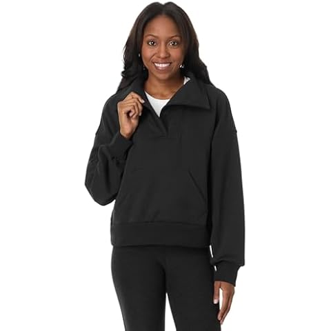 Beyond Yoga, Womens, Street Smart Pullover, Black, Large Cover