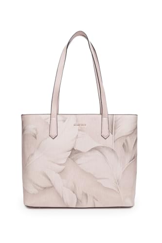Image of Allen Solly Womens leaf-print light-pink HANDBAG