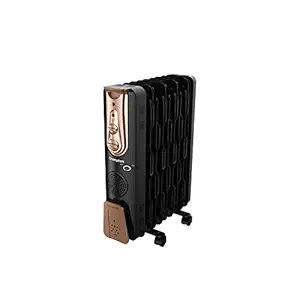 Crompton Insta Fervor 11F 2900 Watts Oil Field Heater 400 Watts PTC Element with Fan, Black Gold, Standard (ACGRH-INSTAFERVE11) at Rs. 5650