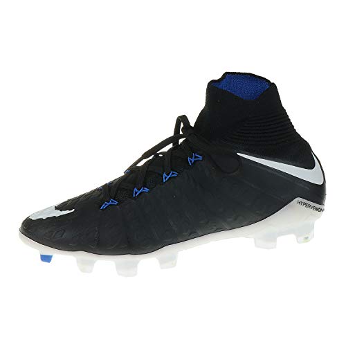 Prodotto di alta qualità Nike Jr Hypervenom Phantom 3 DF Fg, Scarpe da Calcio Uomo, Nero, Bianco, Blu Reale (Game Royal), 37.5 EU