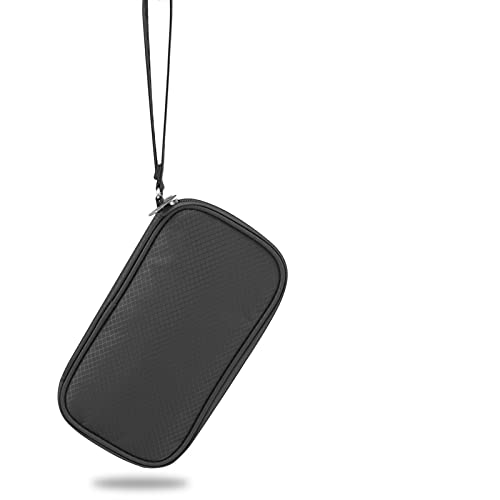 FENGCHENG Boîte de rangement pour casque et câble de données, batterie externe, sac de rangement portable de voyage de petite taille, peut être transporté avec vous, noir 1 Cover