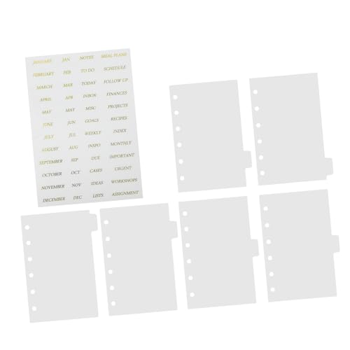 Intercalaires transparents en plastique avec stickers dorés pour ne plus perdre vos pages de notes