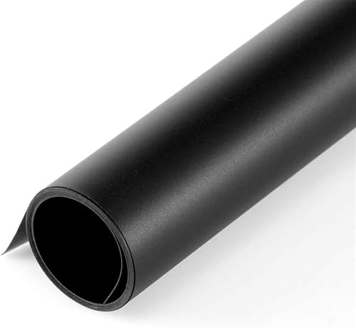 Meking PVC背景紙 バックペーパー ブラック 70cm x140cm 両面仕様 スクラブ+ミラー効果 背景布 写真撮影用 商品撮影 小物撮影 アクセサリーなどに対応 ブラック