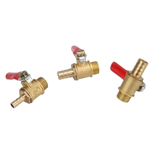 Conector de interfaz de tubería de púas de latón de 1/4" a 10mm 6