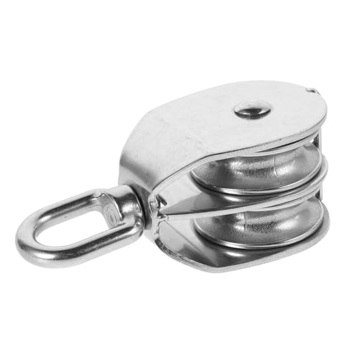 NAMOARLY Stainless Steel Cable Pulley Wheel Winch Pulley Block for Rope Wire Marine Use Weight Lifting Towing