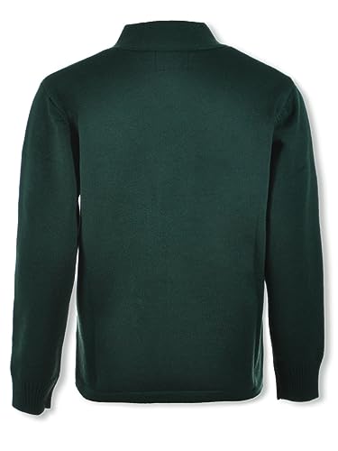 Smith's American Boys' V-Neck Cardigan - Hunter Green, 4-54