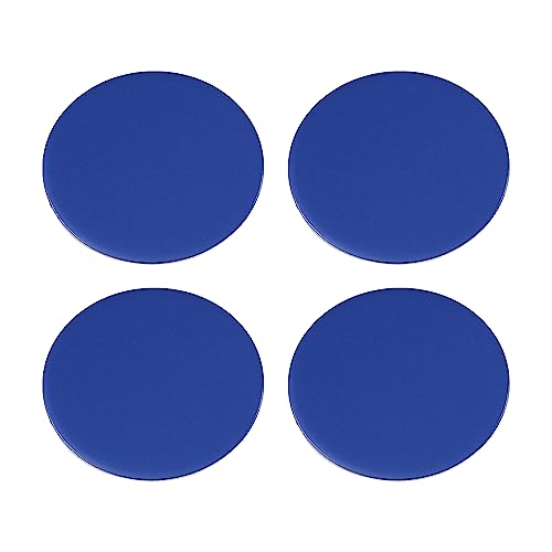A ABSOPRO 45 mm Coche Rueda Centro Buje Tapas Calcomanía Adhesivo Brillo Azul - 4 Uds