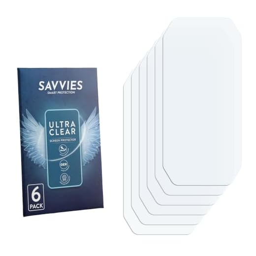 Savvies 6 Stück Schutzfolie für Vmax VX2 Displayschutz-Folie Ultra-Transparent